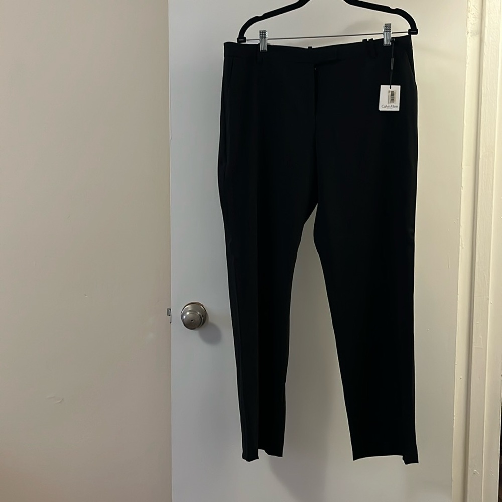 NWT Calvin Klein classic black pants size 14P